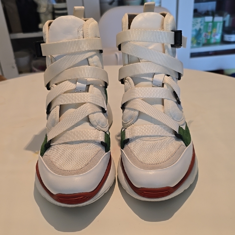 Chloe Women's Sneakers - White, Green, Red